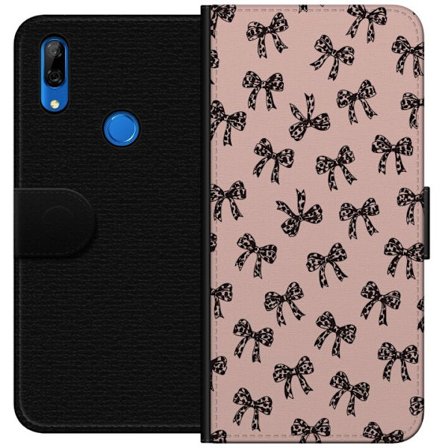 Kompatibelt Plånboksfodral till Huawei Huawei P Smart Z Rosetter leopardmönstrade rosetter rosa bakgrund modeigirlie söt mönster retrostil inredni