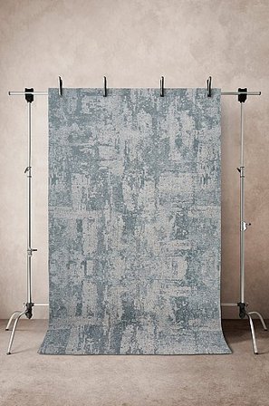 Jotex - Slätvävd Matta 170x240 Cm Polyester Grönblå Mönstrat KETA - Köp Slätvävda mattor hos Jotex