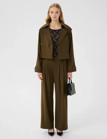 Gestuz Gzedina Hw Pants - Khaki green - 34