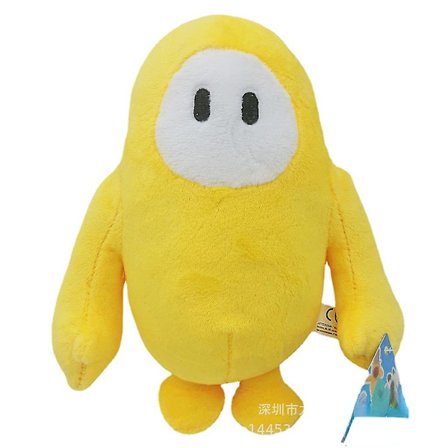 Fall Guys Plyschdocka Kudde 18cm - Gul