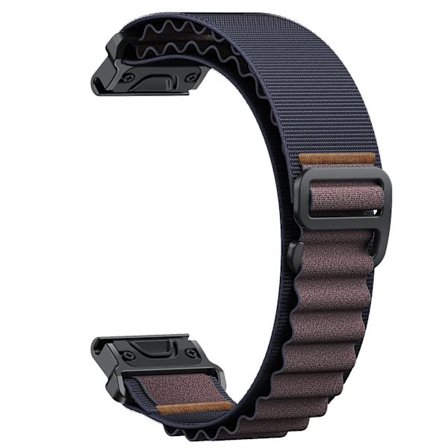 22mm 26mm Nylon Quick Fit Armband kompatibel med Garmin Fenix 7X 7 Pro Fenix 6X 6 5X 5Plus Tactix 7 kompatibla Forerunner 965 955 Enduro 2 Loop Band