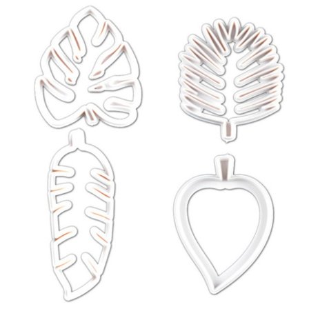 8 Stk Tropiske Planter Bladform Småkage Kikseformkage