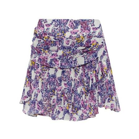 Iro, Jarida skirt with shorts Paars, Dames, Maat:S,grafisch patroon