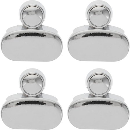 4 stk. stanse ut sinkklips for speil med glassklips