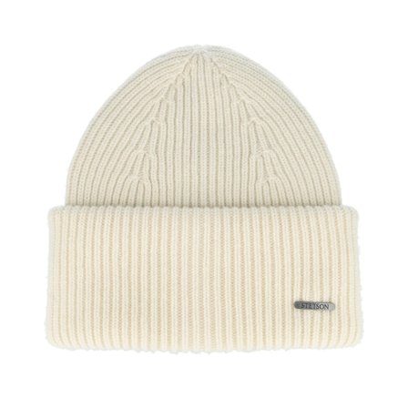Stetson - Beanie Merino Off White Cuff Cuff White Beanie - @ Hatstore