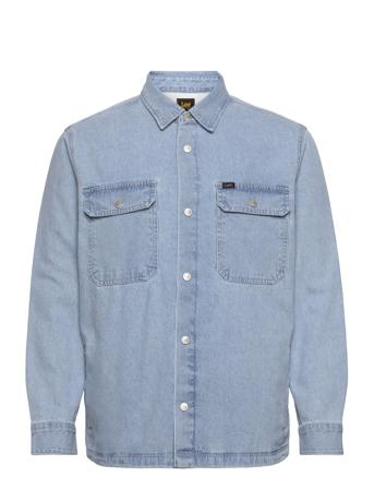 Workwear Overshirt Overshirts Blå Lee Jeans*Betinget Tilbud