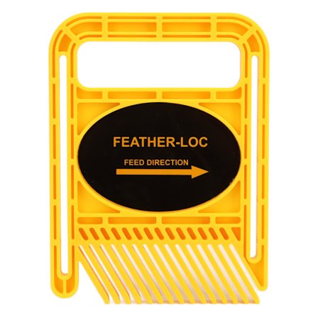 2 Sett Justerbar Fjærbrett Trebearbeiding Spor Sikkerhetsanordning for Bordsag Freser Bordgjerde Verktøy Gul