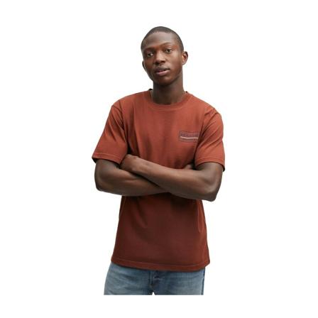 Denham The Jeanmaker T-shirt korte mouw , Rood , Heren , Maat: S