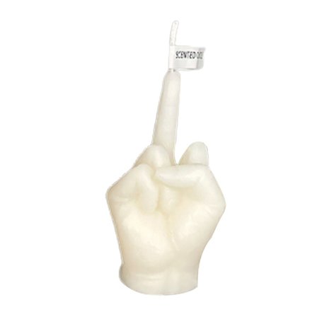 1 stk Ny mellomfingerformet modell Duftlys Funny Quirk