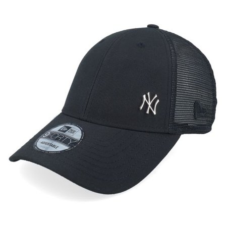 New Era - Svart trucker Keps - Flawless 9FORTY Black Trucker @ Hatstore
