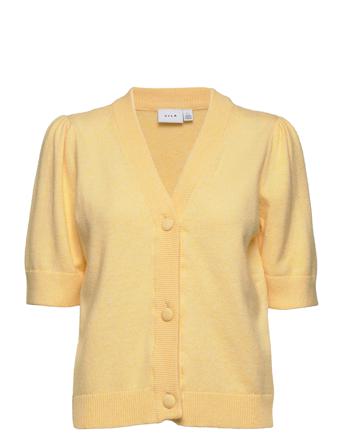 Viril Short 2/4 Knit Cardigan - Noos Yellow Vila