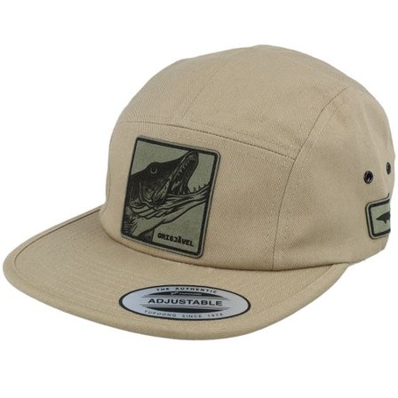 Skillfish - Beige 5panel Keps - Grisjävel Laser Khaki 5-panel @ Hatstore