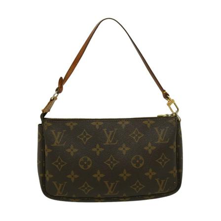 Louis Vuitton Vintage, Pre-Owned Pouch Accessories Monogram Bag Bruin, Dames, Maat:ONE Size