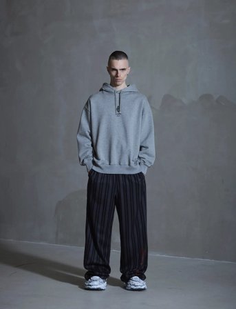 HAN Kjøbenhavn Diamond Oversized Hoodie - Grey - XXL