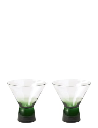 Broste Copenhagen Konus Cocktailglas - Green - 10 CL
