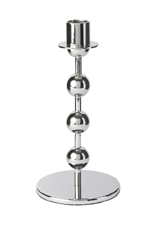 MANO ATELIER Ljusstake i mässing kulor 19 cm Ljus & ljusstakar Silver ONESIZE