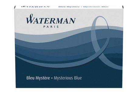 WATERMAN Tintenpatrone Standard Mysterious Blue (alt: Blauschwarz)