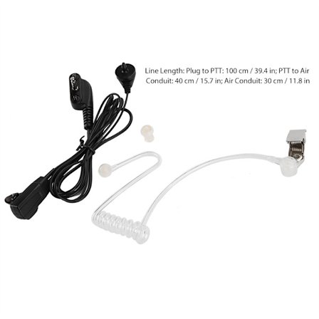 3,5 mm PTT MIC -ilmaputki Walkie talkie korvakuuloke Vertex-radiolle