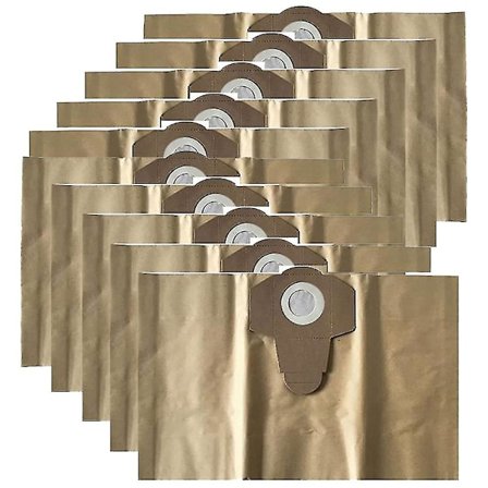 Støvsugerposer 10 filterstøvposer til Parkside våt- og tørrstøvsugere PNTS 1250 PNTS 1250/9 PNTS 1300 PWD 12 A1 [db]