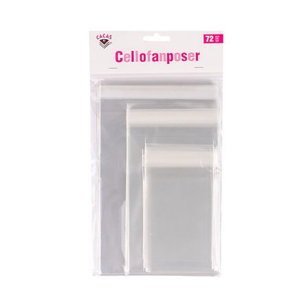 CACAS Cellofanposer 72stk