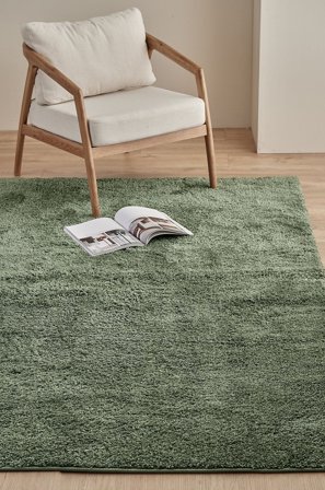 &Home - Ryamatta Lugo - Grön - Lugg & ryamattor - 240X390 - Från Homeroom