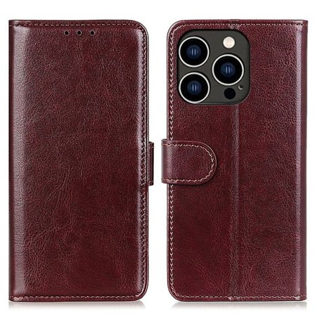 Crazy horse iPhone 16 Pro Fodral - Brun