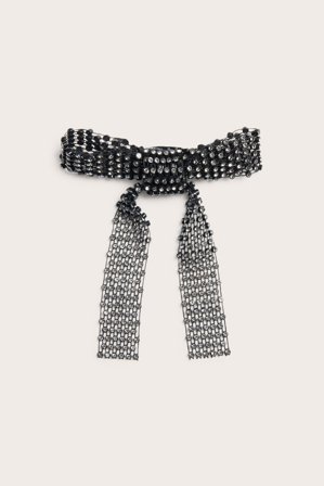 Kappahl | Brokatowa spinka do włosów | Czarne