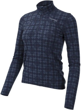Ulvang W's Maristua Turtle Neck with Zip New Navy/Navy Melange