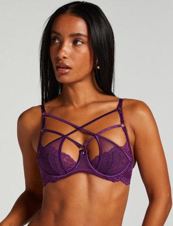 Hunkemöller Anna Non-Padded Underwired Bra - Purple - C x 70