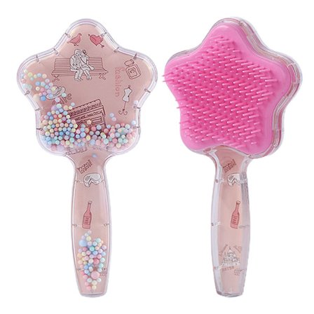 Femkantet Stjerne Kam Plast Cartoon Hårkam Bærbar Barnekam