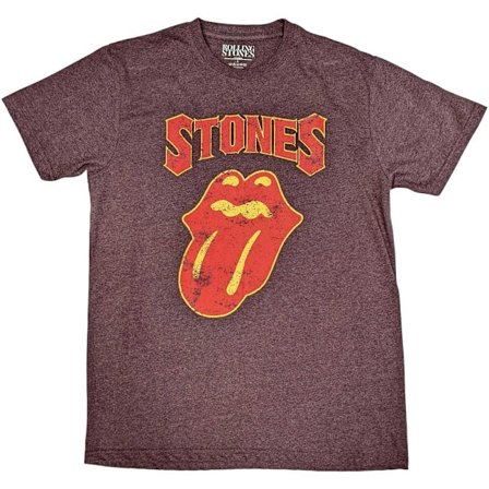 The Rolling Stones Unisex Gothic Text T-Shirt XXL Brun