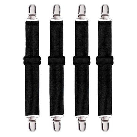 Justerbar Heavy Duty Lagen (4 Pak), Cover Grippers Suspenders Holder Band Straps Clips Fasten