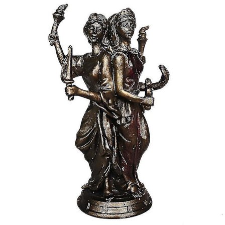 Vintage Gresk Tre Gudinne Harpiks Statue Triple Form Gudinne Statue Skulptur Håndverk Hjem Skrivebord De