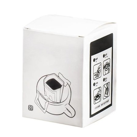 50 kpl/laatikko Tippa-kahvipusseja Kertakäyttöisiä Suurikapasiteettisia Elintarvikelaatuisia Ripustuskorvilla Varustettuja Tippa-kahvipusseja 