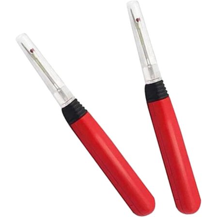 Valaistu saumanavaaja-setti, ergonominen saumanavaaja LED-valolla, yhteensopiva ompeluun, askarteluun ja helmojen ja ompeleiden poistamiseen