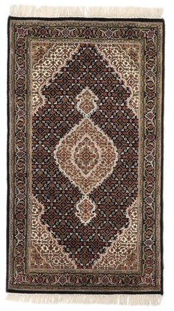 Hand Knotted Tabriz Royal Rug 93X163 Brown/Orange