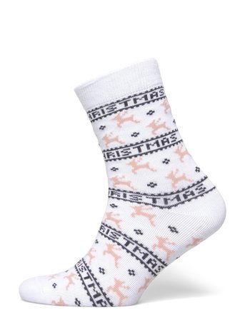 The Elegant Socks Creme White Happy Seasons