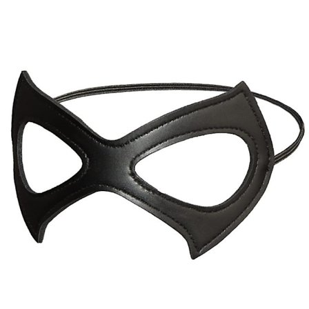 Catwoman-maske, Maskerademaske Svart Kattmaske Catwoman Kostyme Lærmaske
