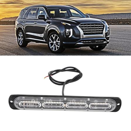 12V LED-h t vilkku 72W Valkoinen Amber-valo Varoitus Vaara Varoitus Vilkkuva valopalkki Tie- ja Palokunnan Ajoneuvoille Kuorma-autoille SUV ATV