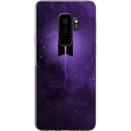 Kompatibel Mobilcover til Samsung Samsung Galaxy S9+ BTS-logo lilla galakse kpop hær-plakat rummet stjerne himmel koreansk musik band symbol ikon des