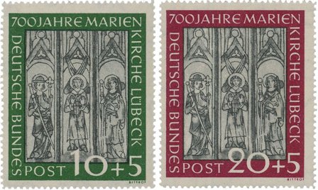 Tyskland 1951 - MICHEL 139-140 - Postfrisk