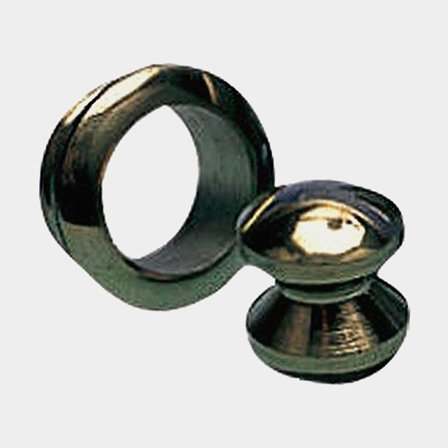 Foresti rosett/knopp för dörr mässing, 16mm