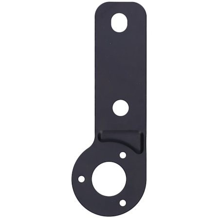 Eurooppalainen pistorasian kiinnike raudasta, asennuslevy musta hyötyajoneuvoon, perävaunuun, matkailuautoon, autoon