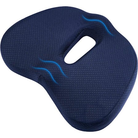 Ortopædisk Siddepude, Spinal Justering Memory Foam Komfort Til Kontorstol, Autostol, Fly, Iskiaslindring, Ergonomisk, Åndbar Bomuld