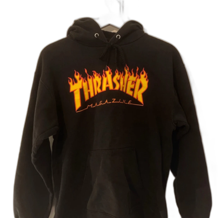 Svart hoodie från Thrasher