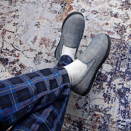 Nye modeller Herre Slip-On Loafers i ensfarvet - Super åndbare og ultra-komfortable - Skridsikre til udendørs eventyr - Stilfulde, holdbare herresko