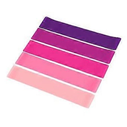 Gummiband Set för Motståndsträning för Män och Kvinnor 5 Olika Motståndsnivåer Elastiskt Band för Booty Ben Träning Hemma