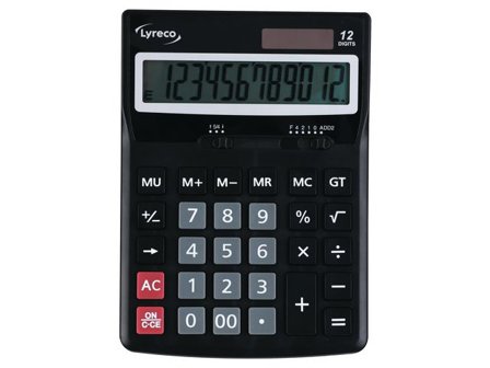LYRECO Bordsräkare Premier 12 Siffror - Lyreco - Kontorsmaskiner - Räknare - Bordsräknare