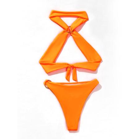 2-delad sexig baddräkt för kvinnor mode bikini string Snabbtorka sommar badkläder m