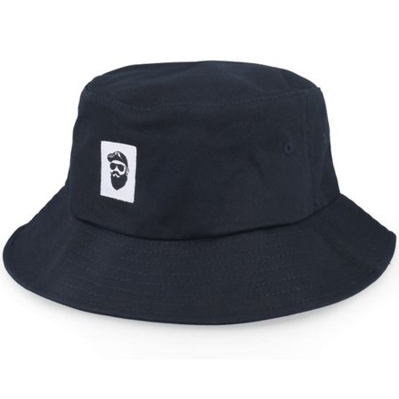 Bearded Man - Svart bucket Hatt - Cap Man Woven Black Bucket @ Hatstore